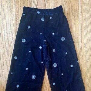 Vintage ZARA Velvet Culottes with Sun Embellishments - Girls Size 8